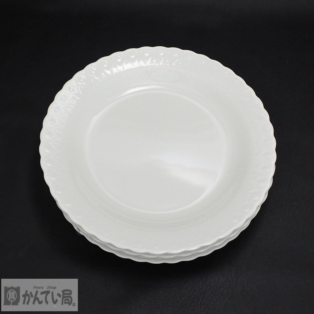 未使用 保管品 NARUMI ナルミ ボーンチャイナ パスタ皿セット 5枚 高さ：約3ｃｍ×直径：約25.5ｃｍ 食器 洋食器 平皿