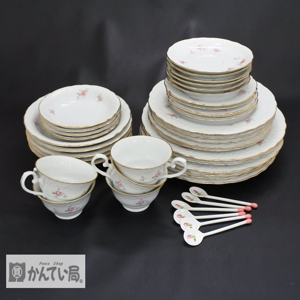 Noritake ノリタケ RC ニットーロイヤル シリーズ パーティー セット 計42点 プレート お皿 深皿 ソーサー コップ カップ ティー スプーン