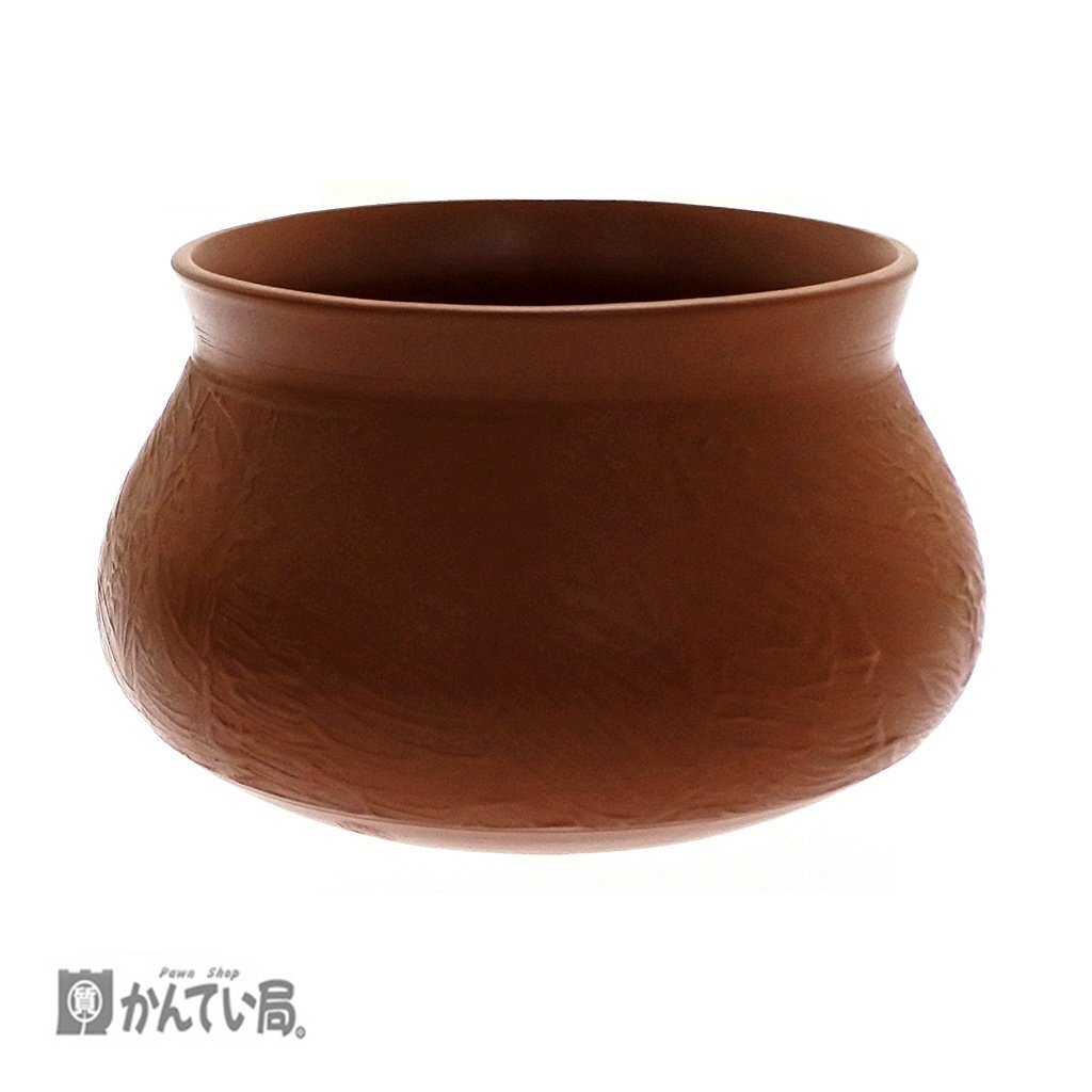 未使用品 茶碗 乾山写 永豊 陶器 茶道具 抹茶 茶器 箱付き 建水 直径:約10cm×高さ:約8cm ブラウン 保管品 古美術品 シンプル オシャレ