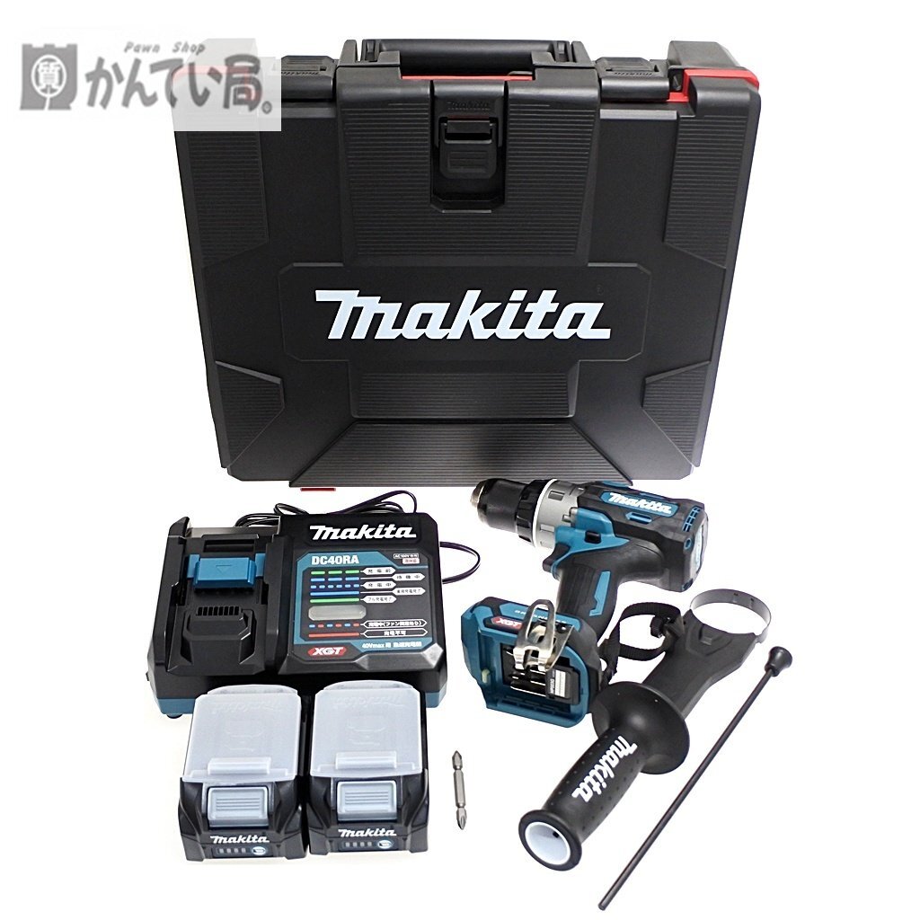 美品 Makita マキタ 充電式 振動 ドライバ ドリル HP003G 簡易通電・動作確認済み バッテリー2個 36V 2.5Ah 90Wh 充電機 電動 工具 DIY