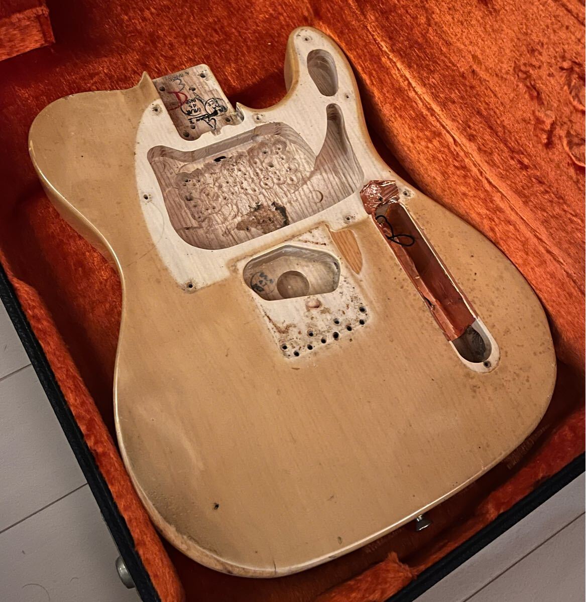1円スタート! 本物ヴィンテージ! 1972~74 Fender Telecaster vintage body 軽量2.0kg!! ボディ 入札条件有