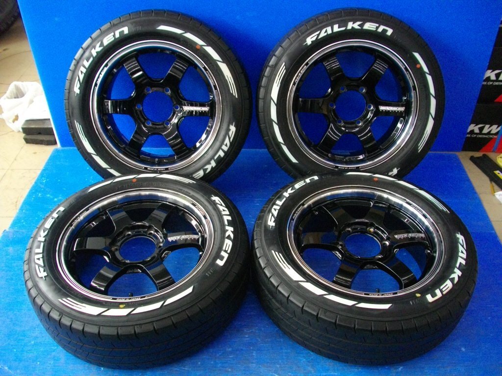 【H】RAYS VOLK RACING TE37SB tourer 17インチ 6.5J +37 6H PCD139.7 FALKEN W11 215/60R17C 109/107N 2023年製 4本 200系 ハイエース