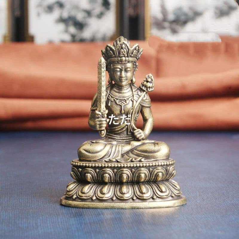 仏教美術 仏像 自虚空蔵菩薩 小仏像 銅製 銅器