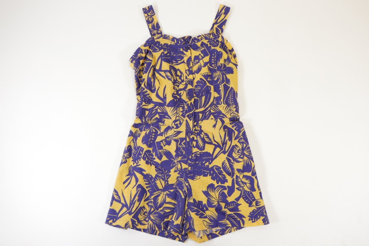 SEE BY CHLOE シーバイ クロエ ロンパース ショートオール 葉柄 総柄 服 ファッション サイズ 40 レディース 1530-SK②