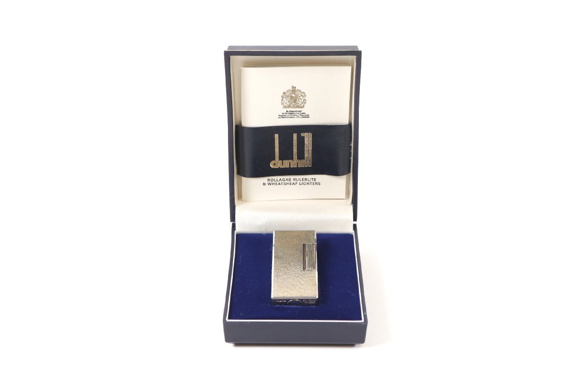 dunhill ダンヒル ライター ガスライター シルバーカラー 喫煙具 喫煙グッズ 箱有 ジャンク 1720-AH