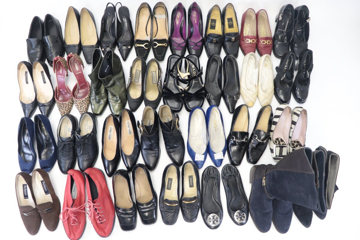 【30点】フェラガモ/FENDI/REGAL 等 パンプス サンダル 他 サイズ 22 37 36 1/2 等含 靴 シューズ レディース まとめ売り 1744-SS
