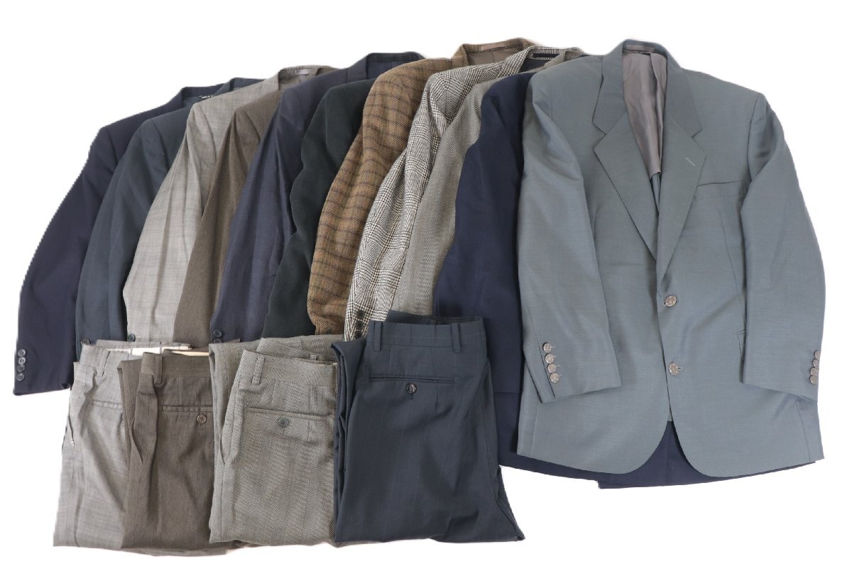【15点】Christian Dior クリスチャン ディオール スーツ ジャケット スラックス サイズ A4 AB6 等含 背広 メンズ まとめ 1771-KD