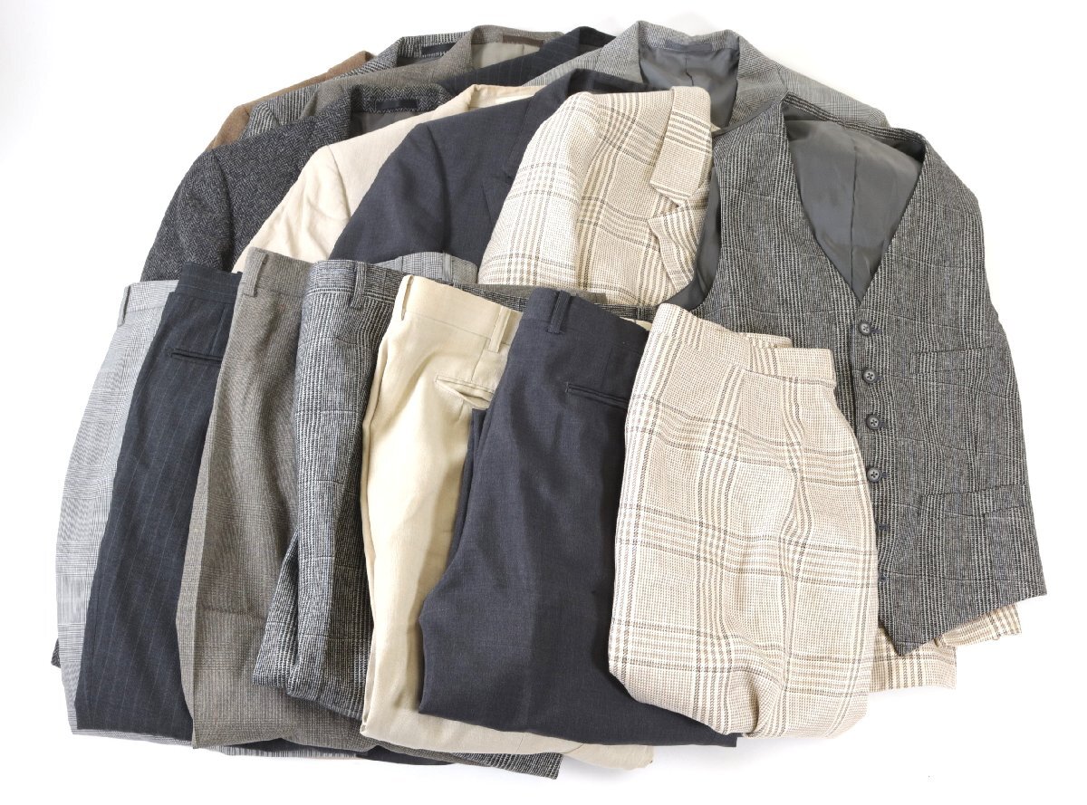 【17点】Burberrys バーバリーズ BURBERRY LONDON スーツ ジャケット スラックス 背広 ベスト A5 等含 メンズ レディース まとめ 1674-AH
