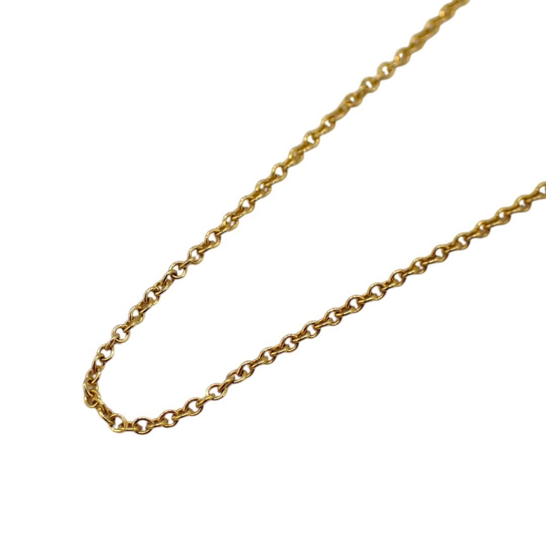 箱 Tiffany & Co. ティファニー ネックレス チェーン チェーンのみ 750 K18 YG イエローゴールド ジュエリー 40㎝ 5077