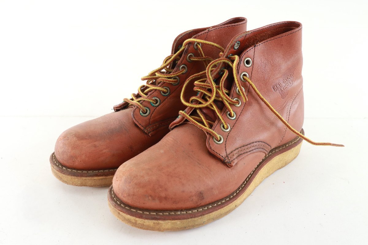 RED WING レッドウィング レザー 革靴 ブーツ サイズ UK4 USA5 EUR37 メンズ レディース シューズ ブラウン 1962-AM