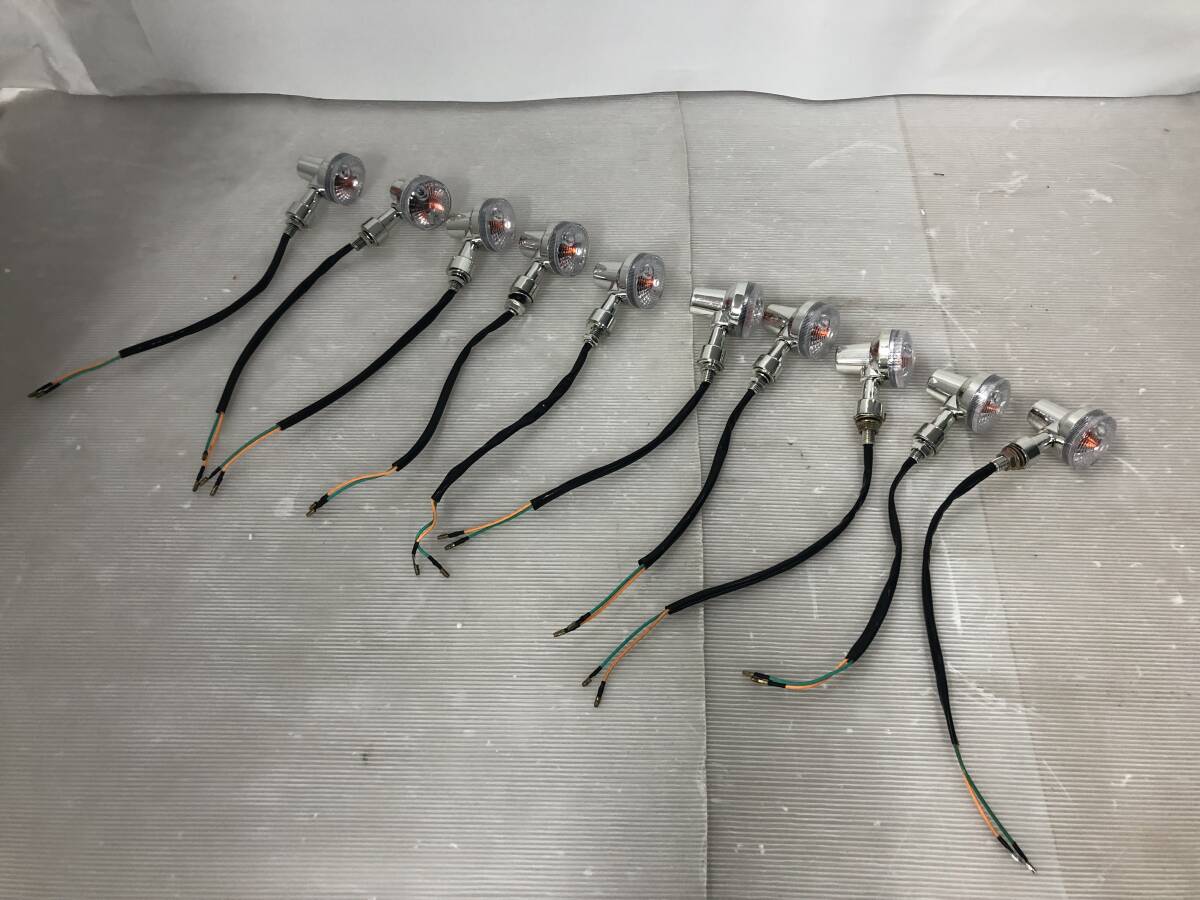 ◆◇浜/汎用/丸型ヨーロピアンウィンカー10個/バイク用/汚れ有/5.7-303◇◆