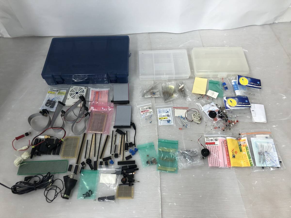 ◆◇浜/電子部品まとめ/発光ダイオード/コンデンサ/抵抗器/ブレッドボード/ジャンパ線/5.7-304◇◆