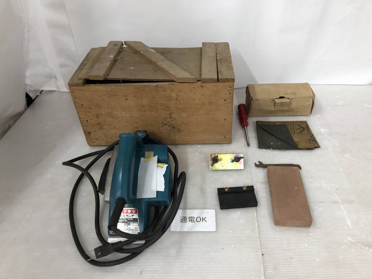 ◆◇セ小/makita/マキタ/82mm電気カンナ/1900B/1988年12月製/通電のみ確認/汚れ有/セ小-139◇◆