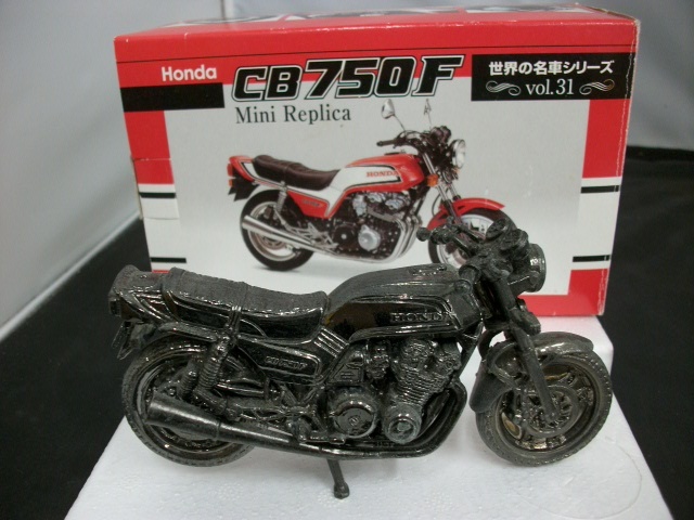 ◆◇静/レッドバロン/ホンダ CB750F/ミニレプリカ/世界の名車シリーズ vol.31/ブラック/ミニチュア/フィギュア/箱有/使用感有/mS-2886◇◆