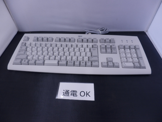 ◆◇浜/NEC/有線USB日本語キーボード/KU-1778/純正キーボード/日本語JIS配列/テンキー付きフルサイズ/使用感有/通電確認済み/6.4-076◇◆
