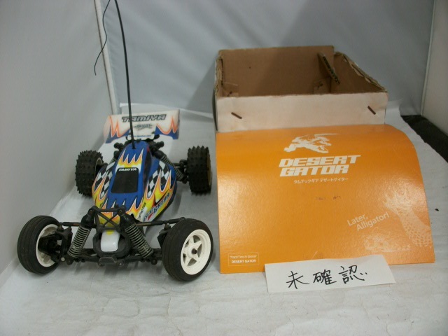 ◆◇浜/タミヤ 電動RCレーシングバギー デザートゲイター（DT-02シャーシ）/TAMIYA/ラジコン/欠品有/一部通電確認/使用感大/6.4-034◇◆