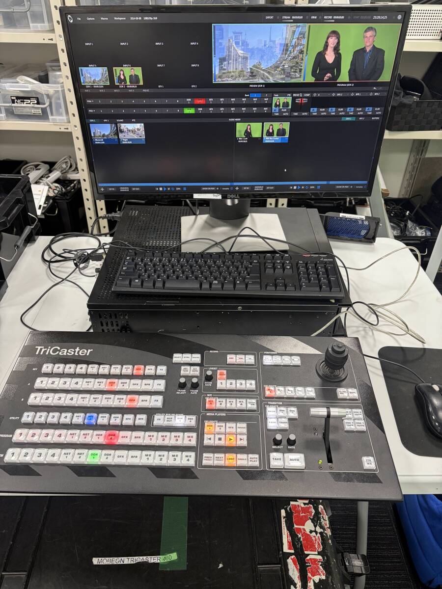 NewTek TriCaster 460 Advanced Edition｜ライブ配信・クロマキー・バーチャルスタジオ｜中古 動作品