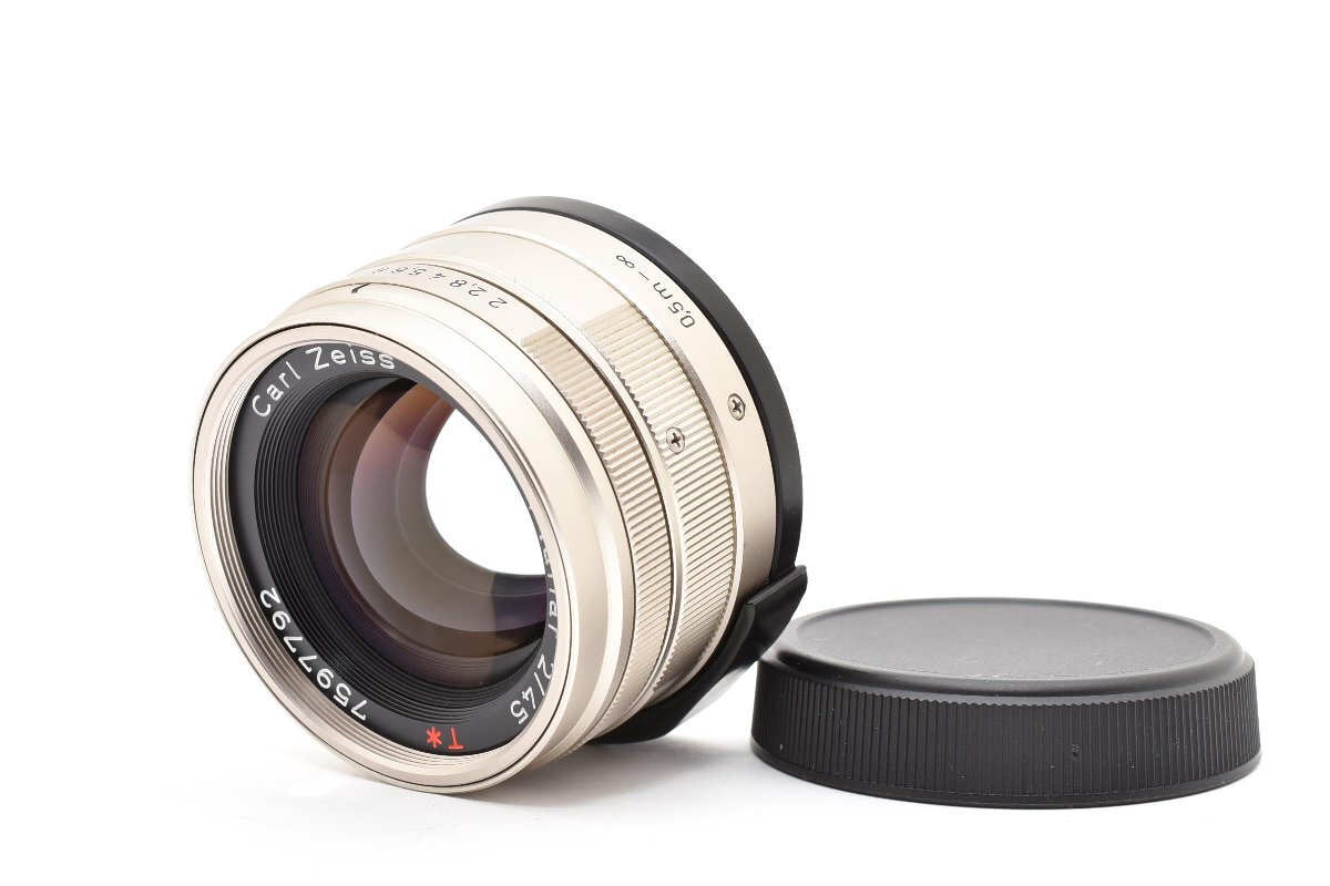 ◇◆ 新品級 極美品 コンタックス Contax Carl Zeiss プラナー Planar T* 45mm f/2 レンズ レンジファインダー G1 G2 動作確認済 4540 ◆◇