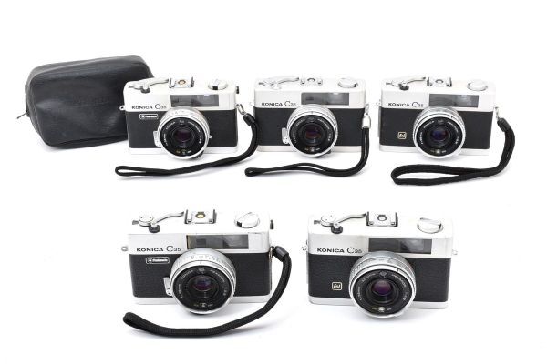 ★訳あり大特価★ コニカ Konica C35 /flashmatic×2 / E&L×2 ★5個まとめ★ レンジファインダー A11 ★★ #3454 #9060 #B95