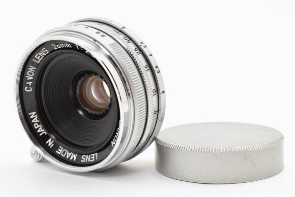 ★美品★ キャノン CANON 28mm F2.8 L39マウント 広角単焦点レンズ A04 ★キャップ★ #3498 #2260 #A12