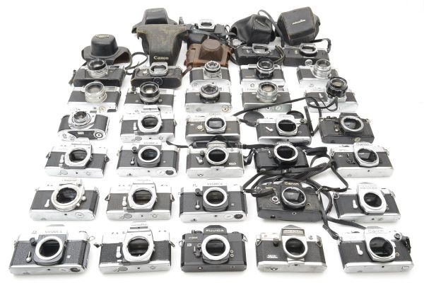 ★訳あり大特価★ キャノン CANON /NIKON /MINOLTAなど マニュアル一眼 ★33個まとめ★ レンジファインダー A42 ★★ #3526 #8260 #A81