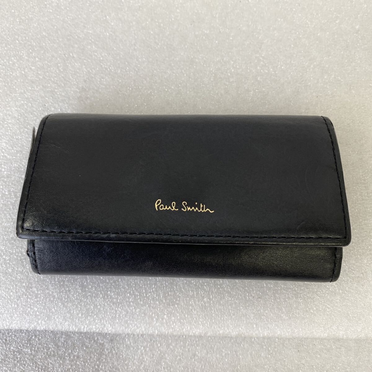 【キーケース】 Paul Smith ポールスミス キーケース ブラック　4連　