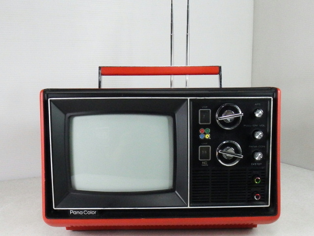 ■■昭和レトロ!! National ナショナル 松下電器 カラーテレビ TH8-V1 パナカラー 通電OK■■