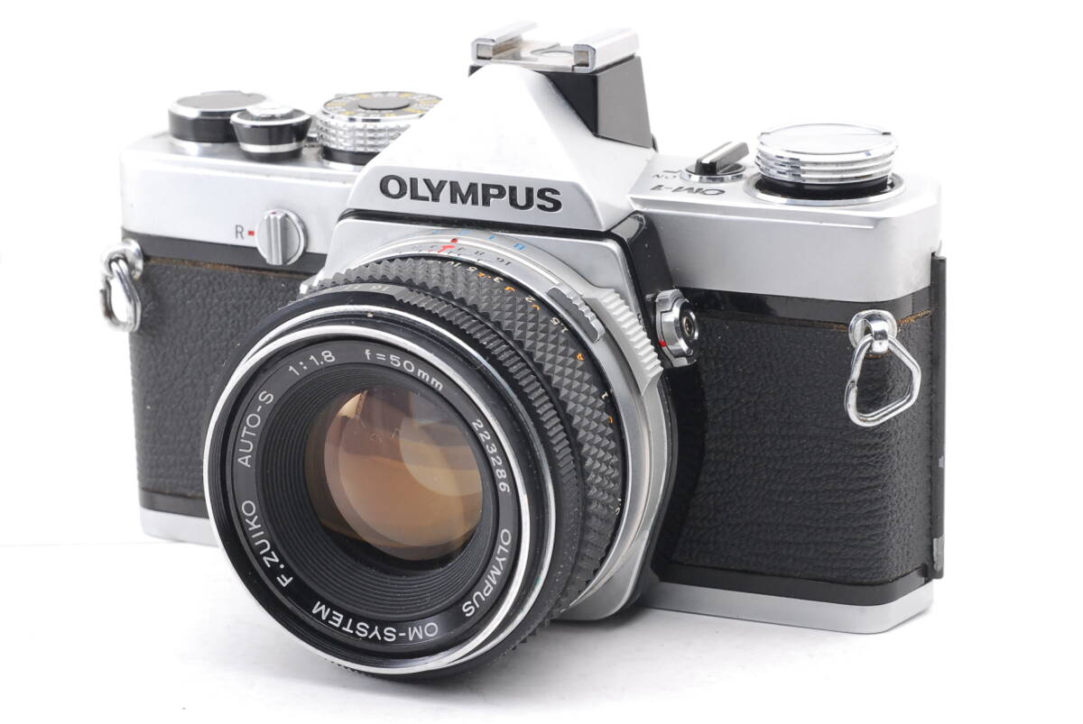 ★良品★ OLYMPUS OM-1 F.ZUIKO AUTO-S 50mm F1.8 Body Lens ボディ レンズ オリンパス 完動 ◆876