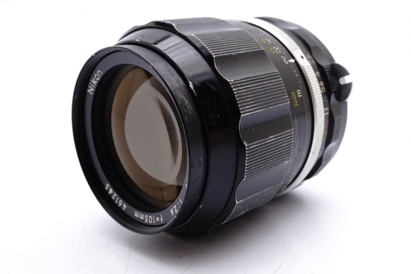 ★良品★ Nikon NIKKOR-P Auto 105mm F2.5 Lens ニコン レンズ 完動 ◆710