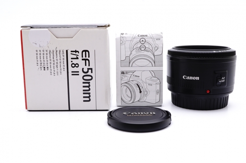 ★美品★ Canon EF 50mm F1.8 Ⅱ Lens キヤノン レンズ 完動 ◆717
