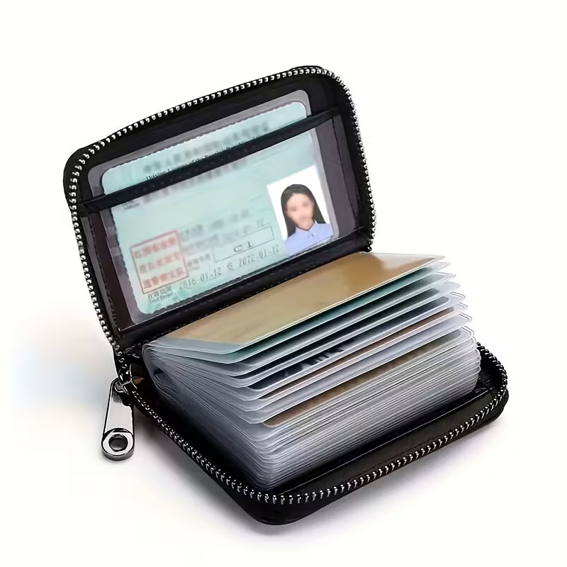 新品・未使用品 カードケース カードホルダー 名刺ホルダー クレジットカードケース 磁気防止 スキミング防止ケース カードデータ 保護 黒