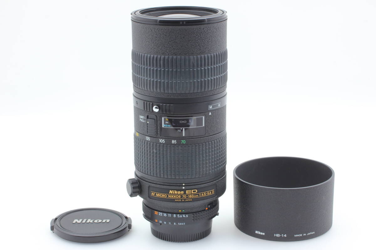 Nikon AF Zoom Micro ED 70-180ｍｍ f4.5-5.6 Ｄ マイクロズームレンズ　フード付き
