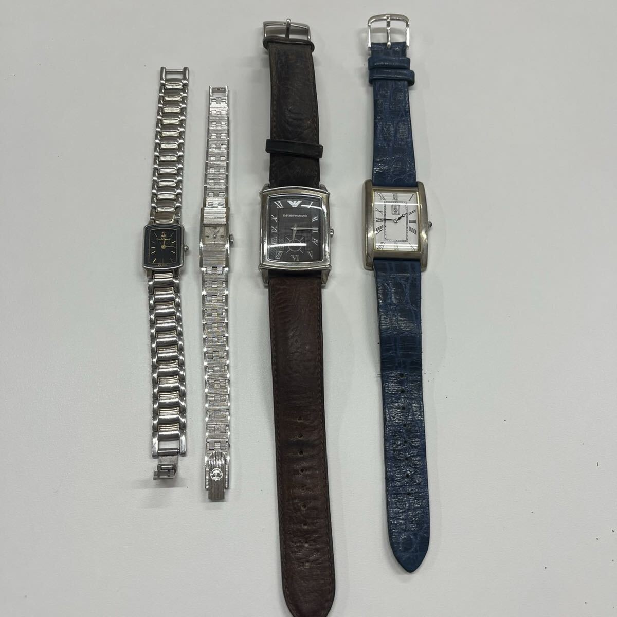 (b10747-10750) 1円〜4点まとめ Hollywood Collection 090/500 RADO S334/W CITIZEN シチズン LOUIS FERAUD 2200-241