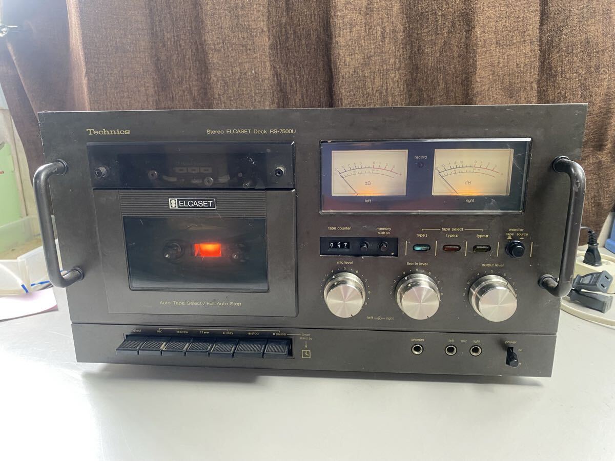 テクニクス Technics RS-7500U STEREO ELCASET DECK デッキ　松下電器　希少モデル　レトロ