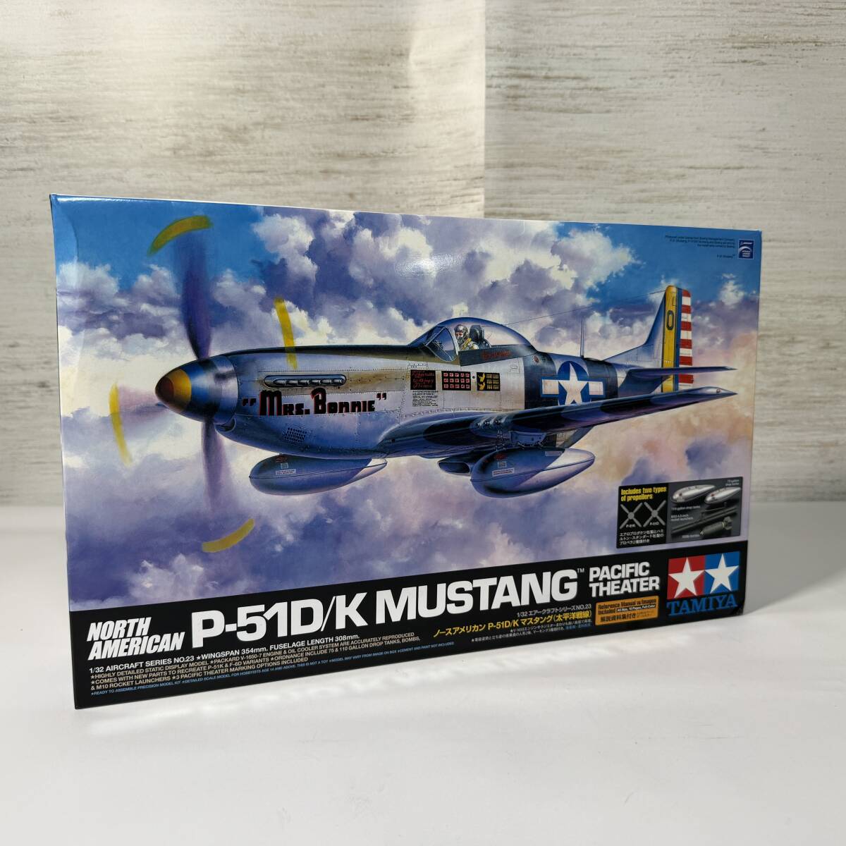 未組立 TAMIYA/タミヤ ノースアメリカン P-51D/K マスタング 太平洋戦線 1/32プラモデル/60323