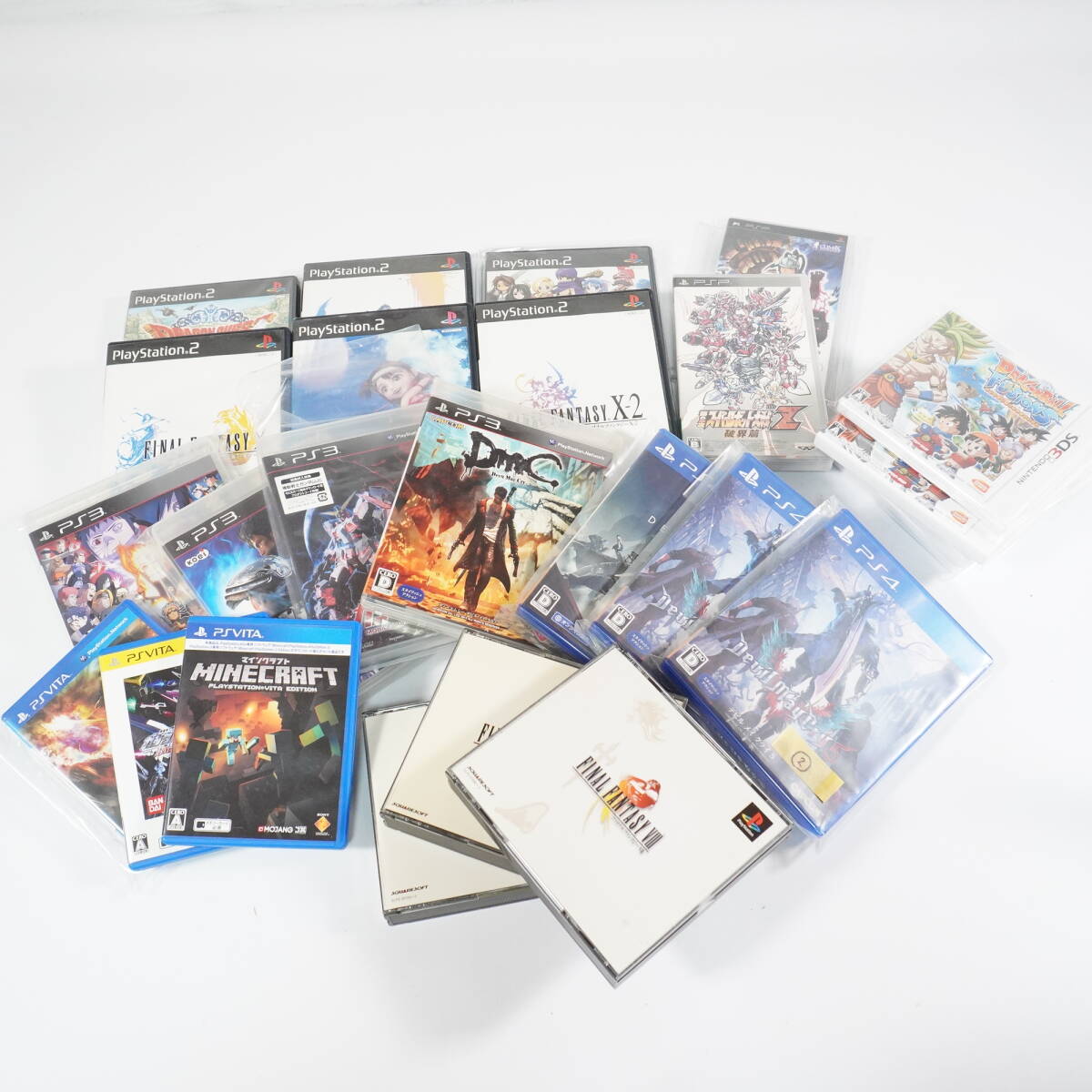 ゲームソフト 21本まとめ売り PS1 PS2 PS3 PS4 PS vita PSP 2DS ファイナルファンタジー ドラクエ ガンダム