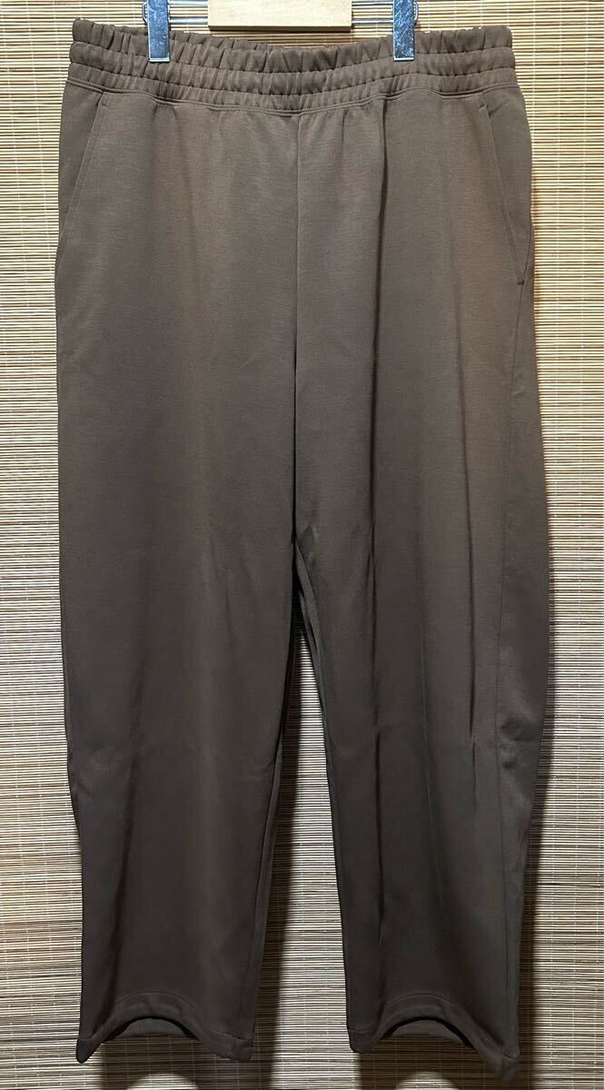 訳あり未使用2025AW ユニクロC スウェットワイドパンツ 34ブラウン XLサイズ UNIQLO ユニクロシー 生地アタリチョークマークあり