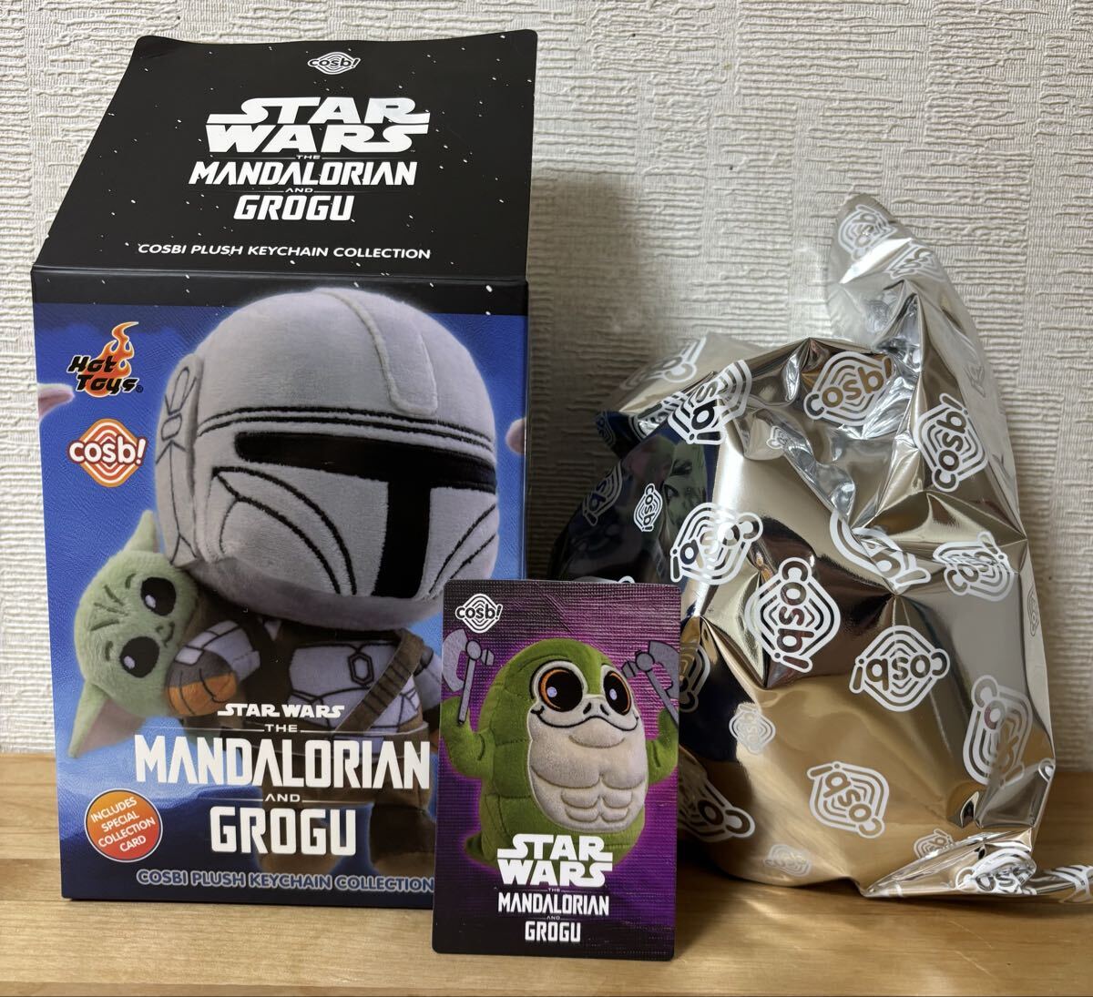 マンダロリアン＆グローグー プラッシュキーチェーン　グローグー ぬいぐるみキーチェーン HOTTOYS ホットトイズ　ロッタザハット　箱無し