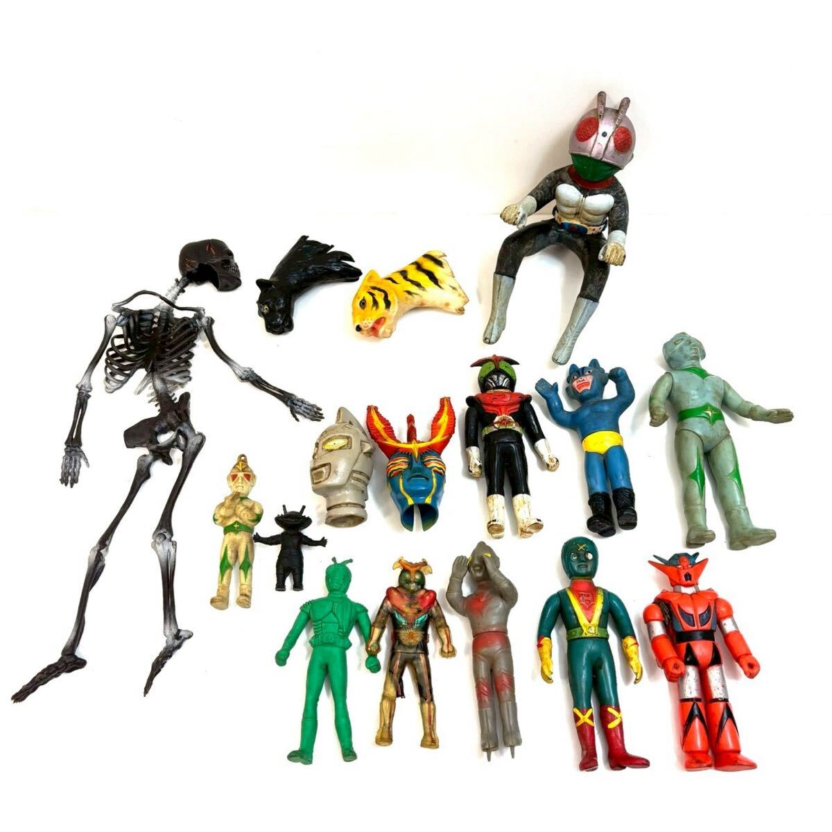 ホビーまとめ 仮面ライダー ウルトラマン 特撮ヒーロー など ソフビ 旧バンダイ BANDAI 円谷プロ 面取れパーツ レトロ ITNNIJ956094 L0427