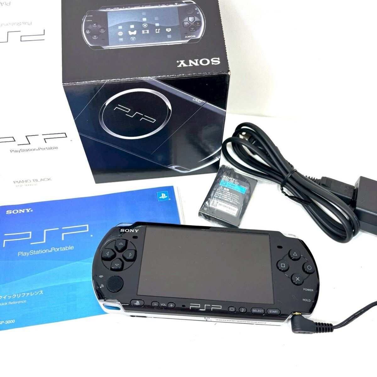 【ジャンク品】SONY ソニー PSP PSP-3000 PB 本体 ブラック ゲーム機 平成 レトロ 通電 IT7M2DCLVDOR C0511