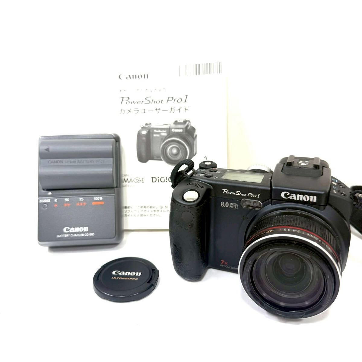 【ジャンク品】Canon キャノン PowerShot Pro1 パワーショット PC1057 ブラック デジタルカメラ デジカメ ITOOAFTT1R2O A0511