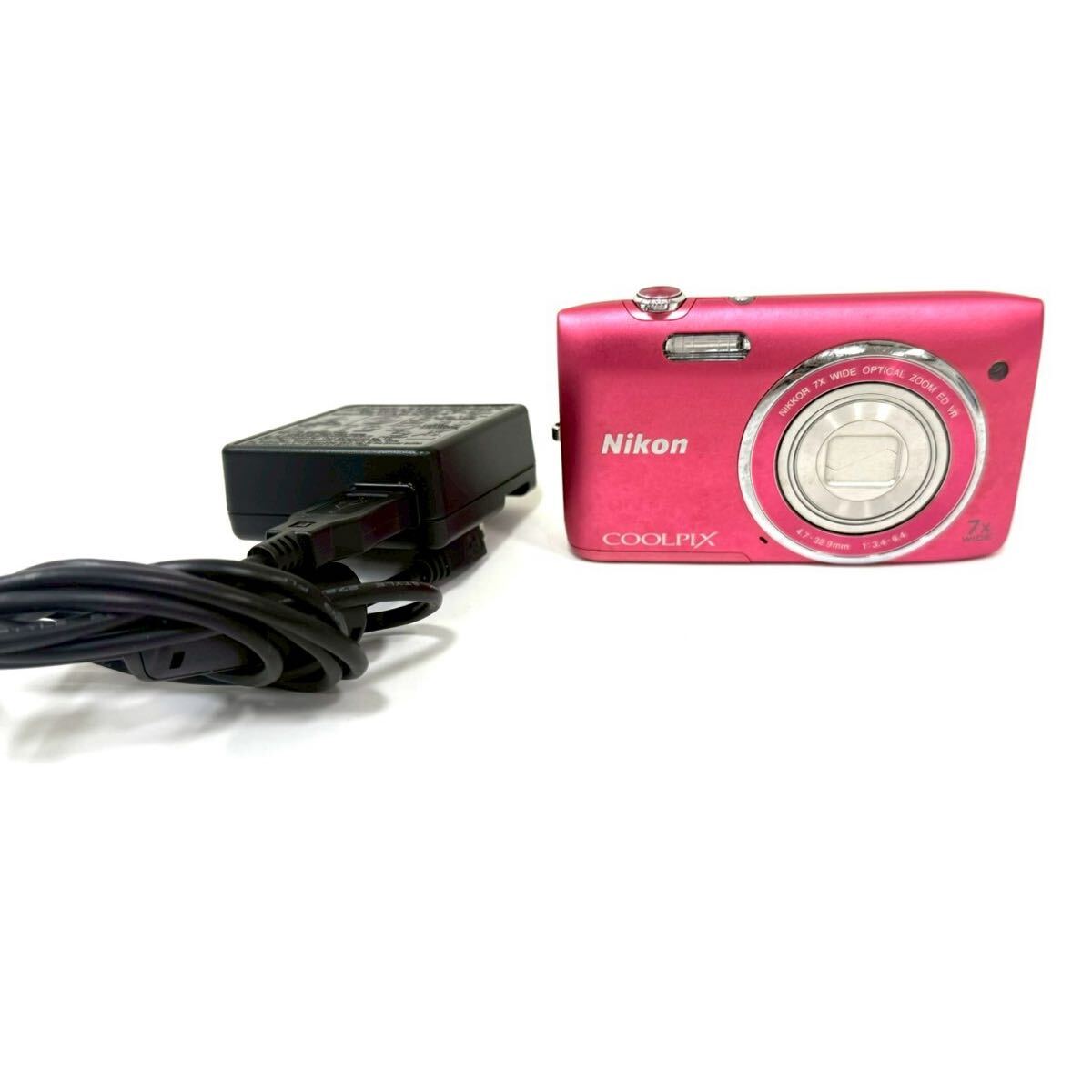 【ジャンク品】Nikon ニコン COOLPIX S3500 クールピクス シルバー ピンク デジタルカメラ デジカメ IT3P36829GBU A0518