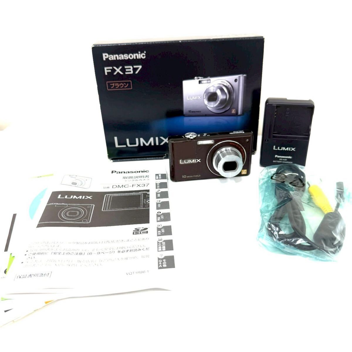 【通電のみ確認】Panasonic パナソニック LUMIX ルミックス ブラウン DMC-FX37 デジタルカメラ コンデジ デジカメ ITI9V7FU75B4 A0504