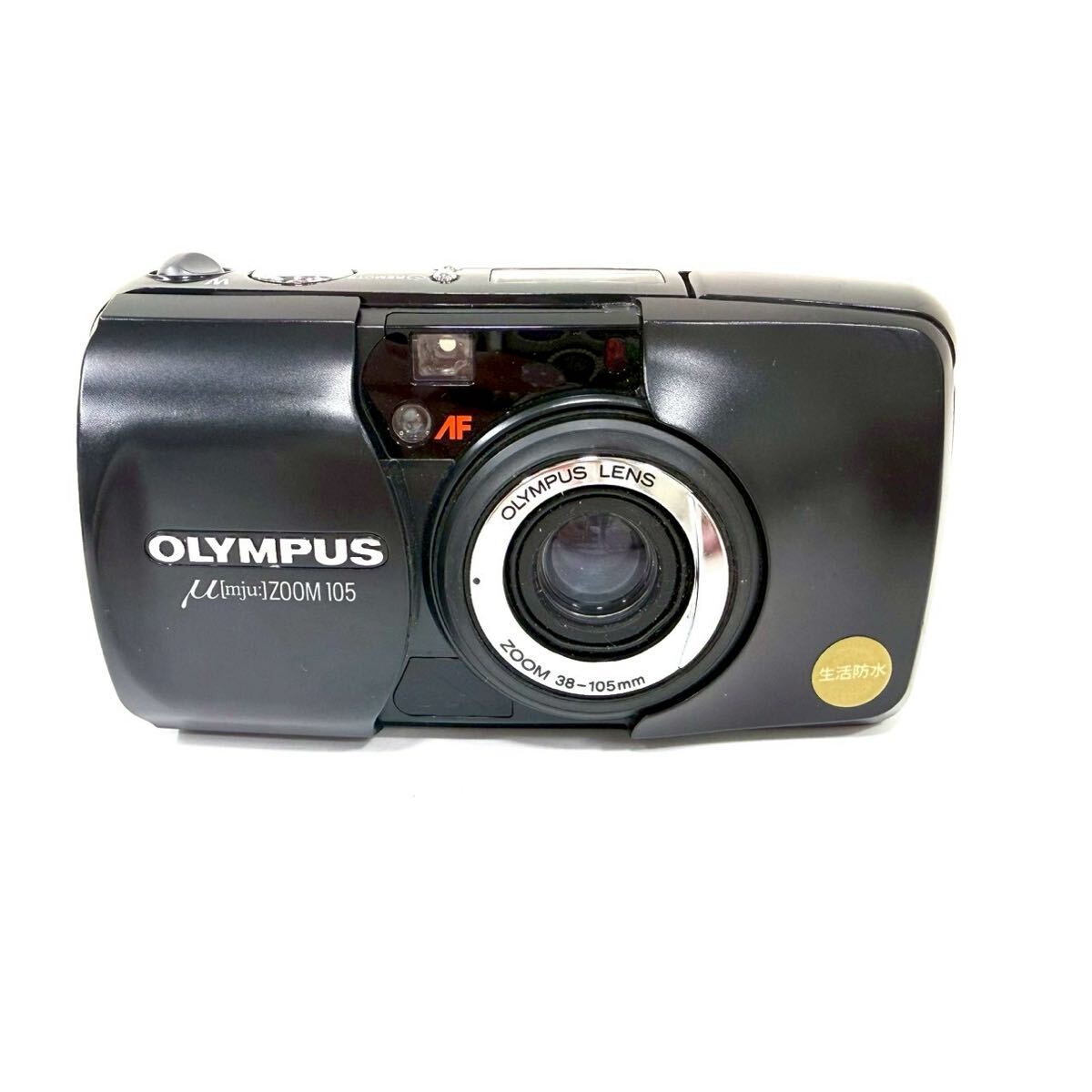 【動作未確認】OLYMPUS オリンパス μ mju ミュー ZOOM 105 コンパクトカメラ ブラック フィルムカメラ ITFR0NM1J8T4 A0511