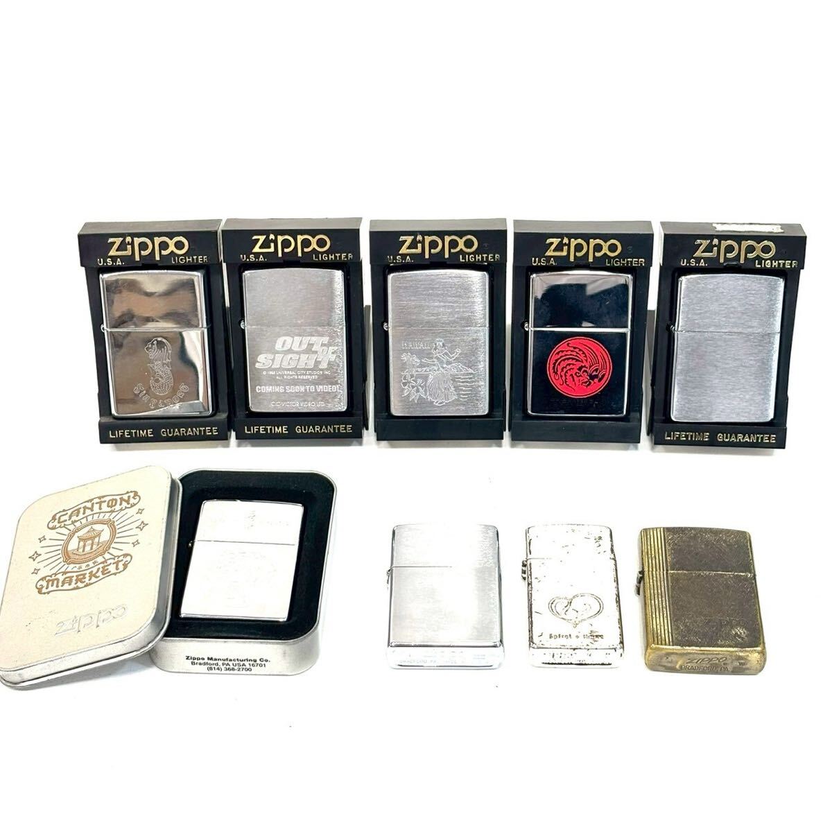 【着火未確認】ジッポ 9点まとめ Zippo ハワイ 台湾 シンガポール など シルバー ゴールド 喫煙グッズ ITMLKJ5AWPPG E0518