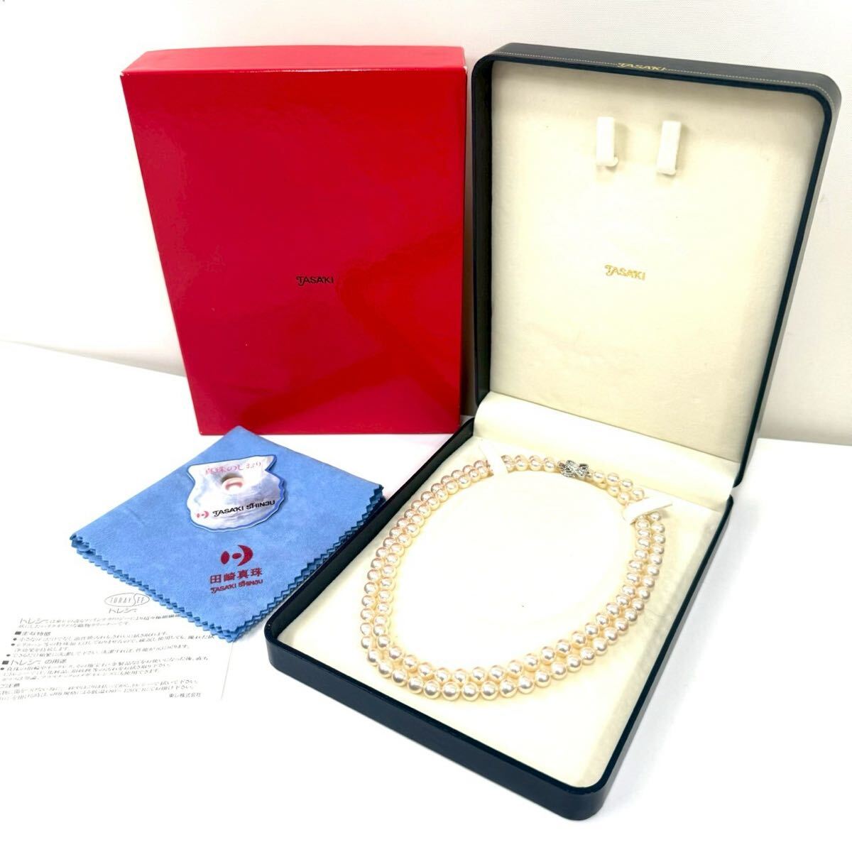 TASAKI タサキ 田崎真珠 ロング パールネックレス 本真珠 アコヤ真珠 パール 直径約7.3mm アクセサリー 冠婚葬祭 ITLTVZZTX9BC F0518