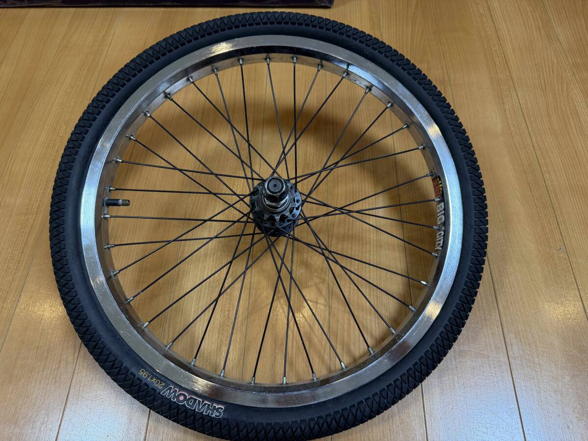 ★超レア★20インチBMX用★SUN RIM BIG CITYクロムメッキ36H 超ワイドリム★MOSH 36H BMX HUB 11Tスプロケット★Brooklyn Machine Worksに