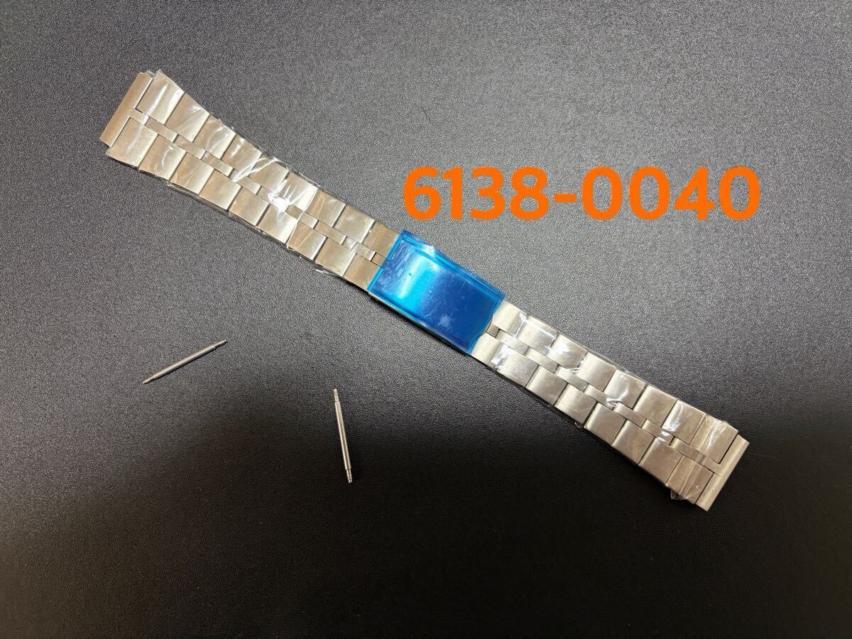 6138-0040 SEIKO スピードタイマー　黒馬　茶馬　ステンレスブレス　ツノクロノ　