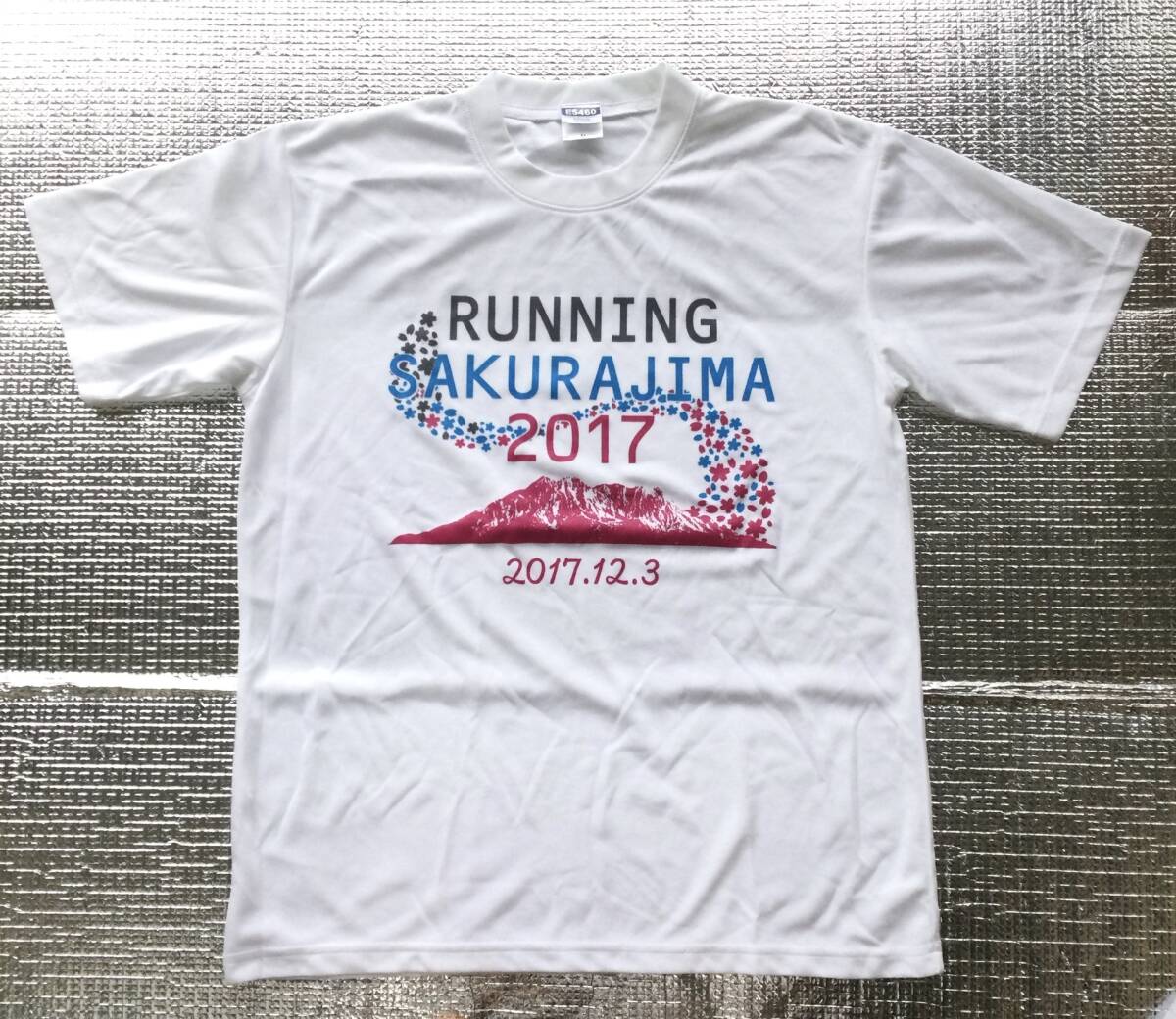 非売品【2017年ランニング桜島大会 鹿児島県★記念Tシャツ★M】 ノベルティ ランニング ジョギング