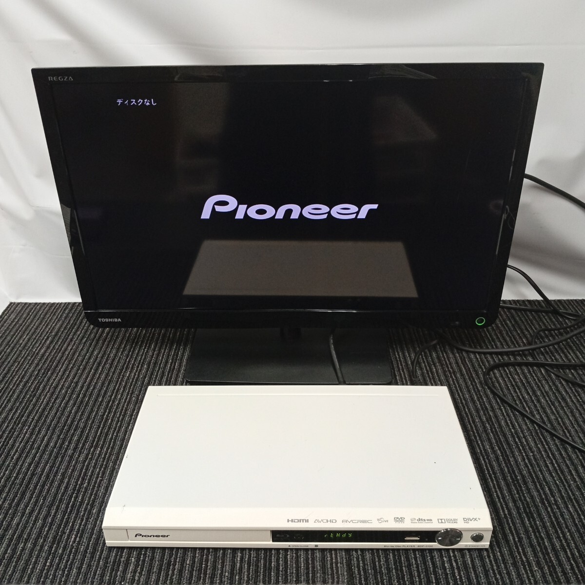 usC-555 パイオニア PIONEER ブルーレイディスクプレーヤー BDP-3130-W 2014年製 再生確認済 トレイ開閉難あり